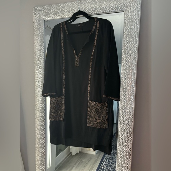 BCBG Max Azria‎ Wibby high low shirtdress size Medium - Picture 3 of 5